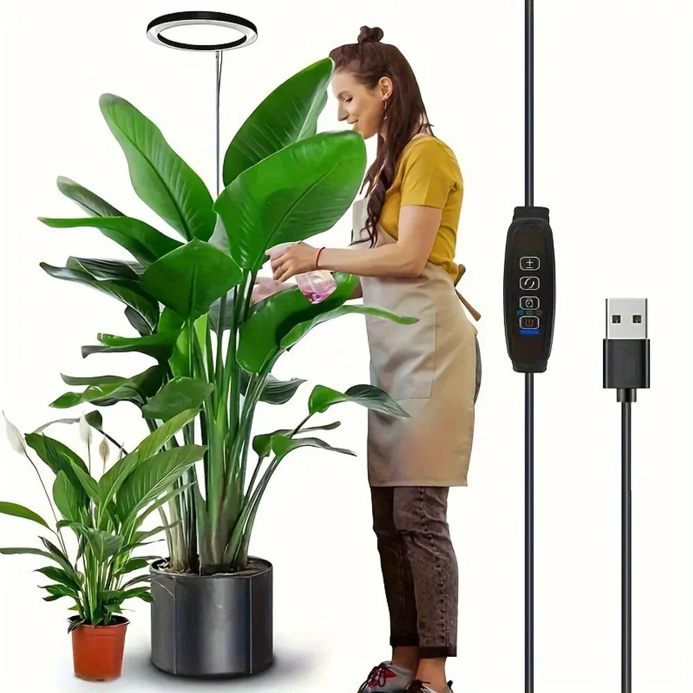 La lámpara de crecimiento para plantas de espectro completo de 6 pulgadas tiene 8 partes ajustables, lo que la convierte en adecuada para la atenuación convencional de plantas grandes.