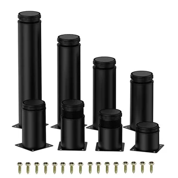 4 pièces 5-30 cm pieds de meubles en acier inoxydable pieds ...