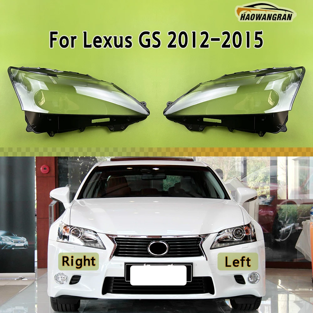 

Headlight Lens Shell For Lexus GS GS250 GS350 GS300 GS430 2012 2013 2014 2015 Transparent Headlamp Cover Plexiglass Lampshade