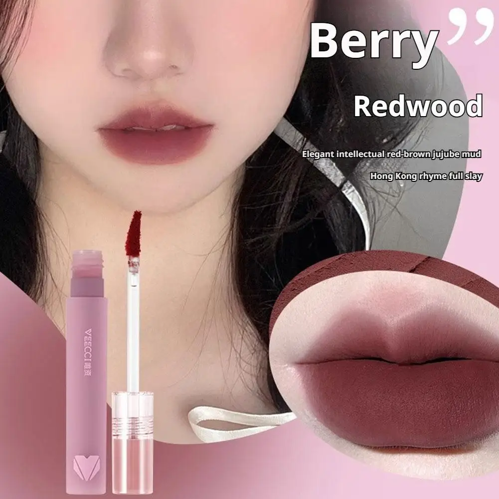 ملمع شفاه غير لامع من VEECCI، سريع الجفاف، مرطب مقاوم للماء، يدوم طويلاً، ملمع شفاه مخملي خفيف الوزن للغاية #3