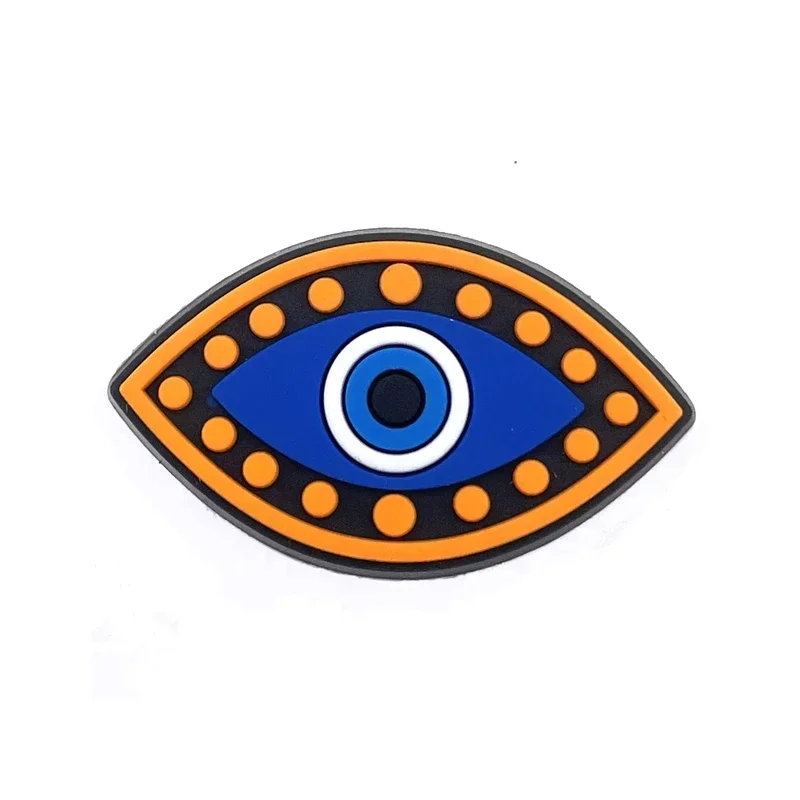 Shoe Charms for Crocs Accessories  Eye Symbol Shoes Charm for Croc Decorations Pins Men Accessory Jeans Woman Clogs Clips Badges view 2
