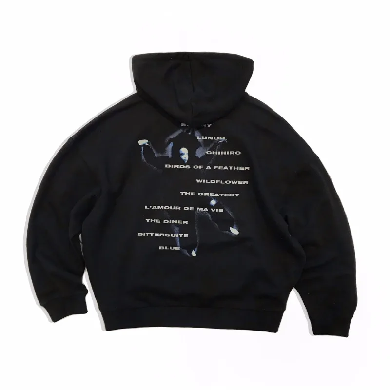 سترة بغطاء للرأس للرجال والنساء أوروبية وأمريكية جديدة رائعة لعام 2025 إصدار كاليفورنيا للمغنية Bili Diablo OS