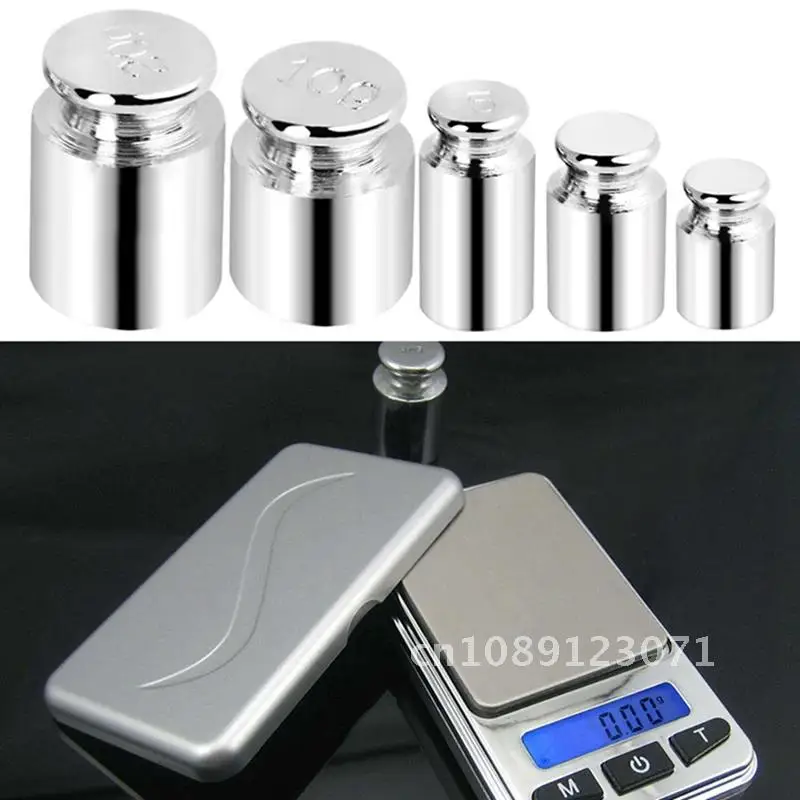 

5pcs/set Precision Calibration Set Chrome Plating Scale Weights Set 1g 2g 5g 10g 20g Grams For Home Tools