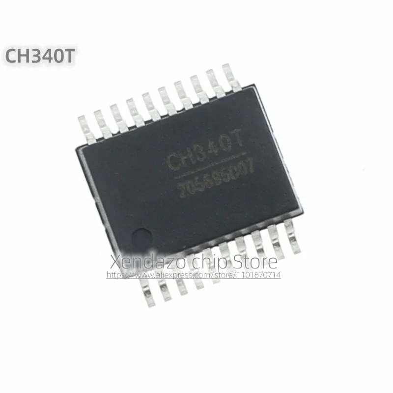 10pcs/lot CH340T CH340 SSOP-20 package Original genuine USB to serial port chip