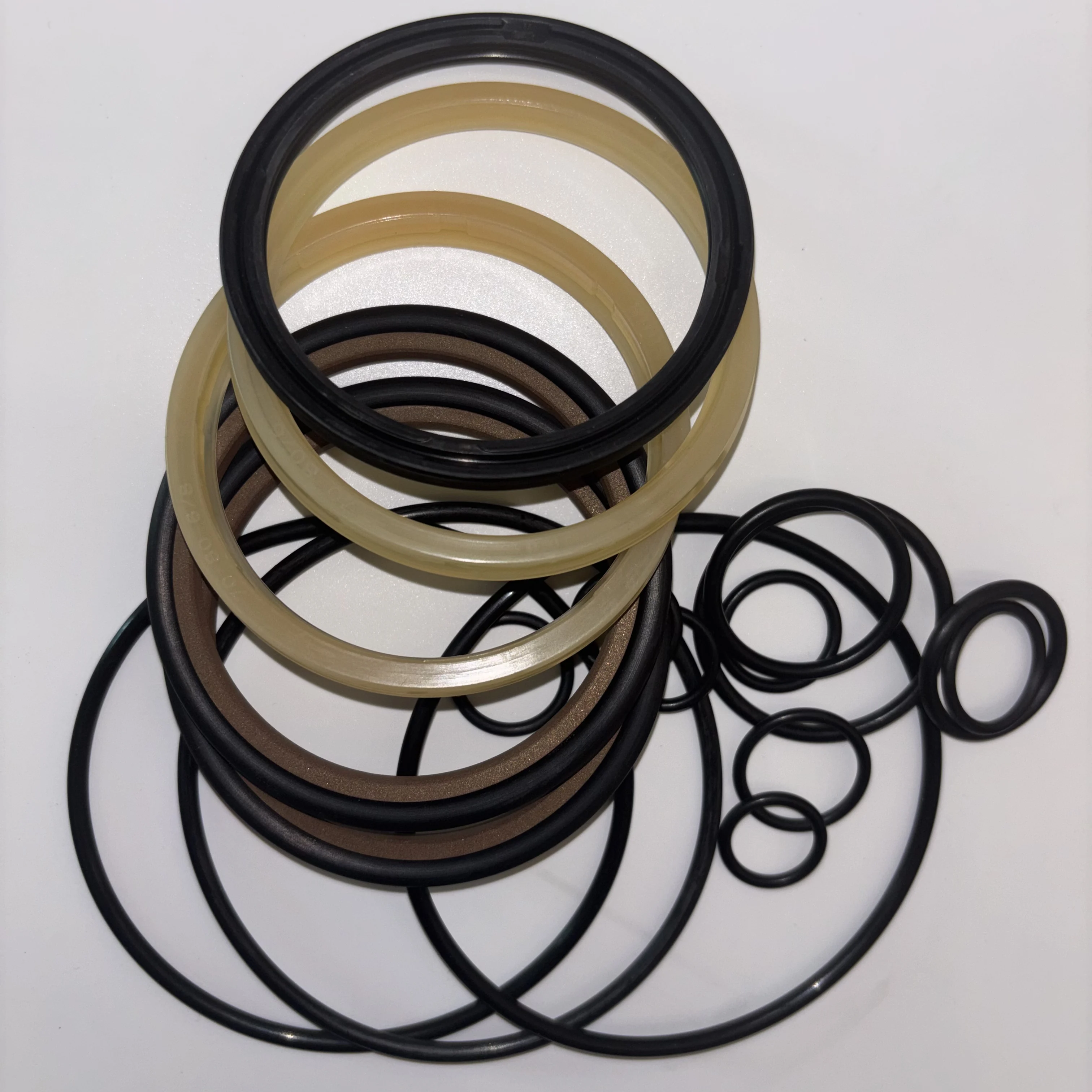 TOP200 Hydraulic Breaker Seal Kit Excavator Rock Hammer Complete Rebuild Set with Main Seal Dust Wiper Backup Rings