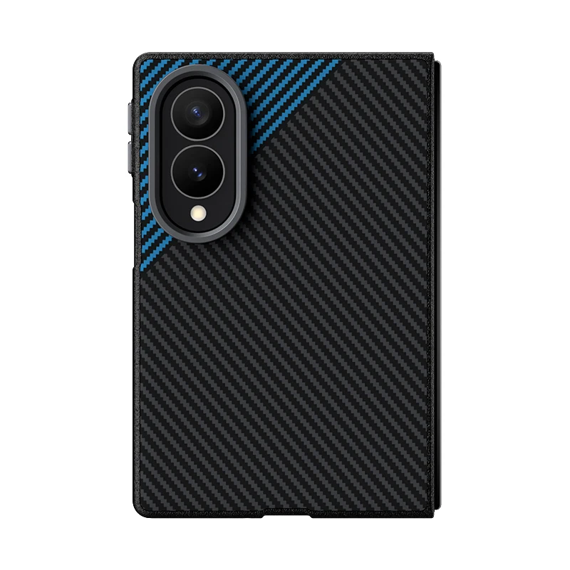 For Samsung Galaxy Z Fold 8 Wide Case New Carbon Fiber Texture Non-slip Built-in Magnetic Cover For Galaxy z fold 8 wide Shell