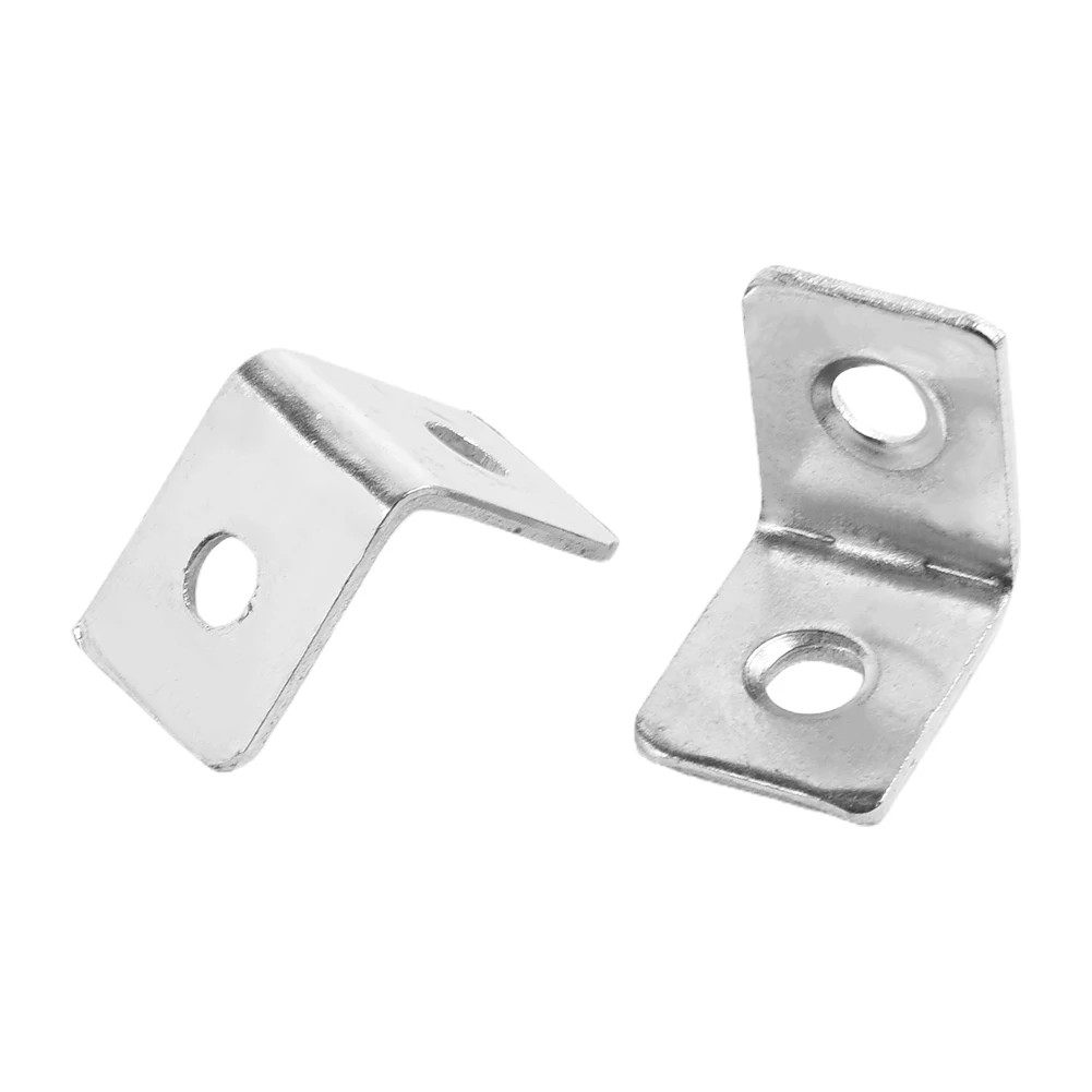 12PCS Small L-Shaped Right Angle Corner Drawer Shelf Wall Bracket Fastener Iron Corner Stand Supporting Furniture Hardware