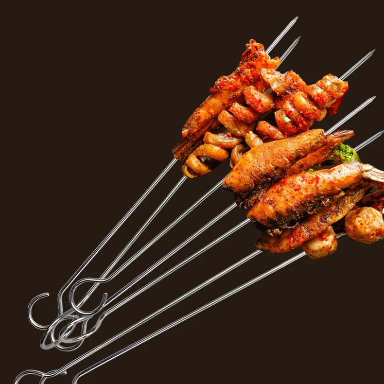 Outdoor Camping Barbecue Tool Combination Set Wooden Handle Fork Shovel Clamp BBQ Accessories Stainless Steel Baking Set