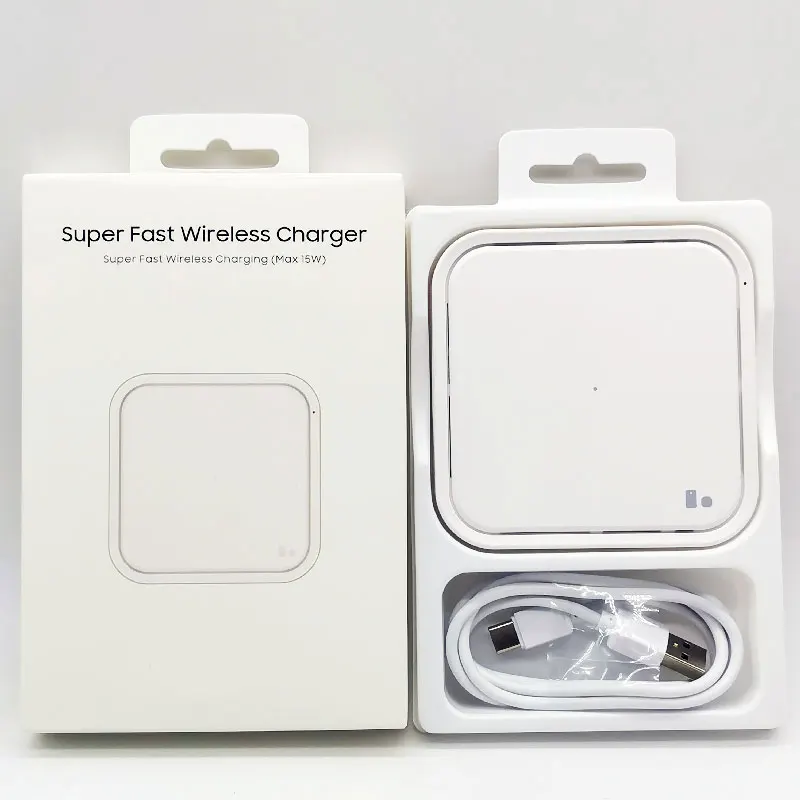 For Samsung 15W Qi Wireless Charger Pad For Galaxy S20 S21 S22 S23 S24 Note 20 Ultra S10 S8 S9 Plus 8 9 S7 Z Flip Fold 6 5 4 3 2