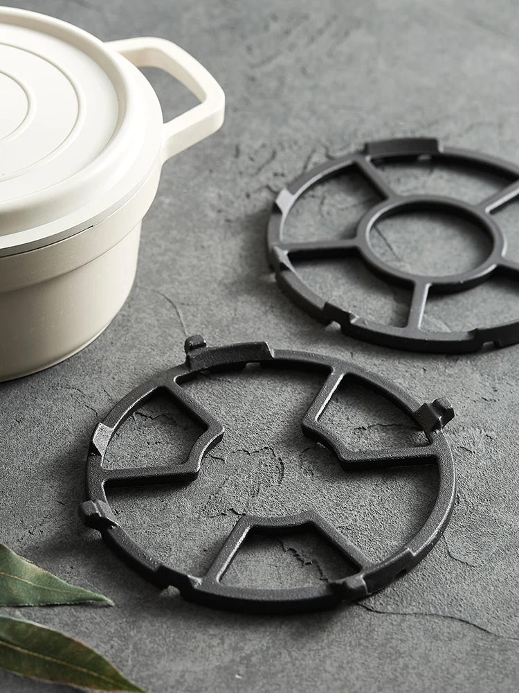 

Non-Slip Gas Stove Iron Wok Holder Small Pot Stove Top Support Cast Iron Stove Mat Restaurant Quali Kitchen Dining Tableware