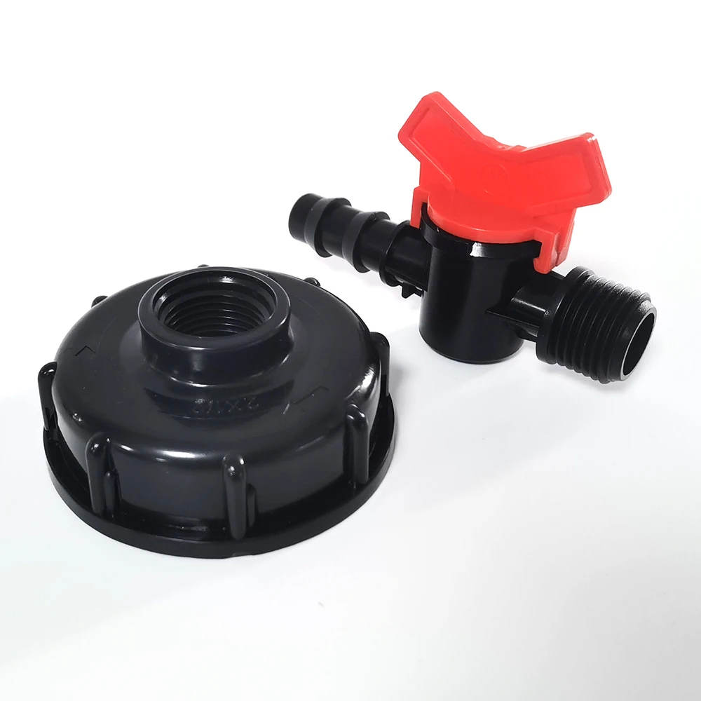 Brass Hose Adapter  Valve for IBC Tank Accessories S60x6 Water Tank Adapter Faucet Switch Car Wash Tool
