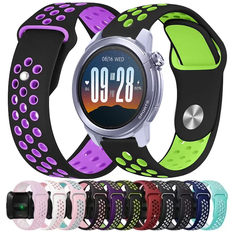 22mm Weiches Silikonarmband für Mibro Watch GS Active2/GS Active Sportband für Mibro Watch 3 Pro/GT/Lite3/GSPro2/A3 A2 A1/C4 C3 X1