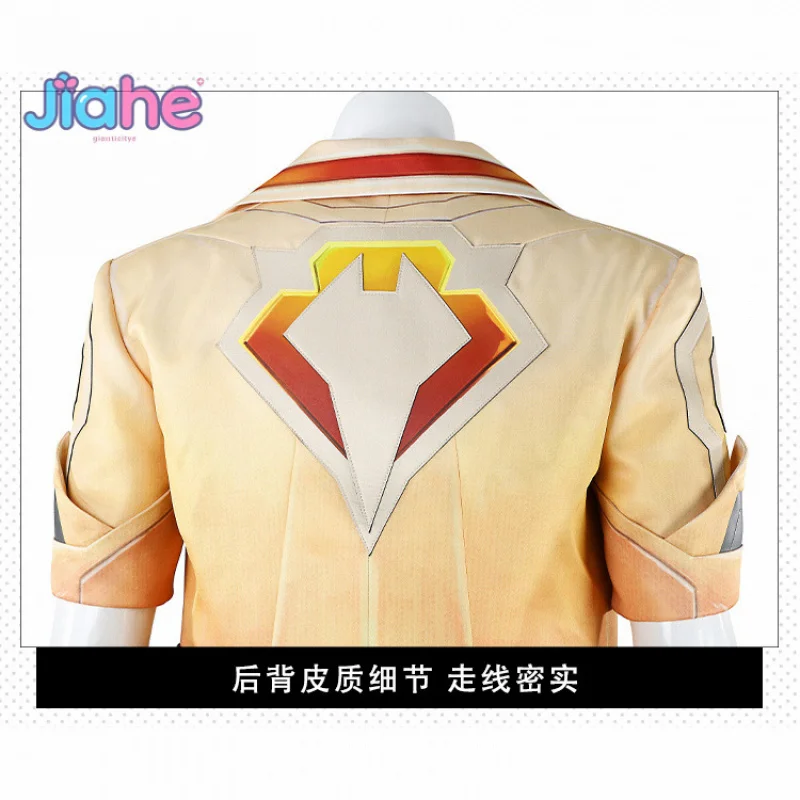 Tejo VALORANT Cosplay Costume Coat pants wrist protection gloves, belt glasses set Halloween party new Tejo Woman Man uniform