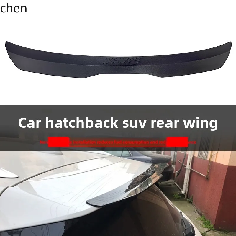 

ZML Car Modification Universal Spoiler No Drilling Adhesive Personalized Creative Hatchback Decoration