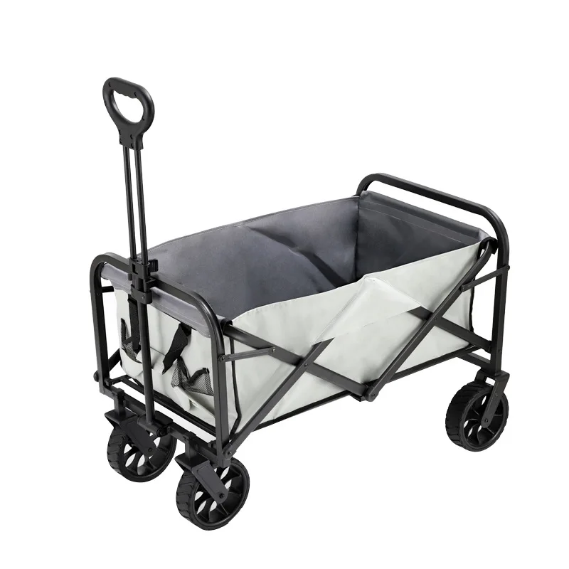 

Best Selling Large Capacity Portable Beach Trolley Folding Garden Camping Cart Roll Container OEM Customizable For Baby Shopping