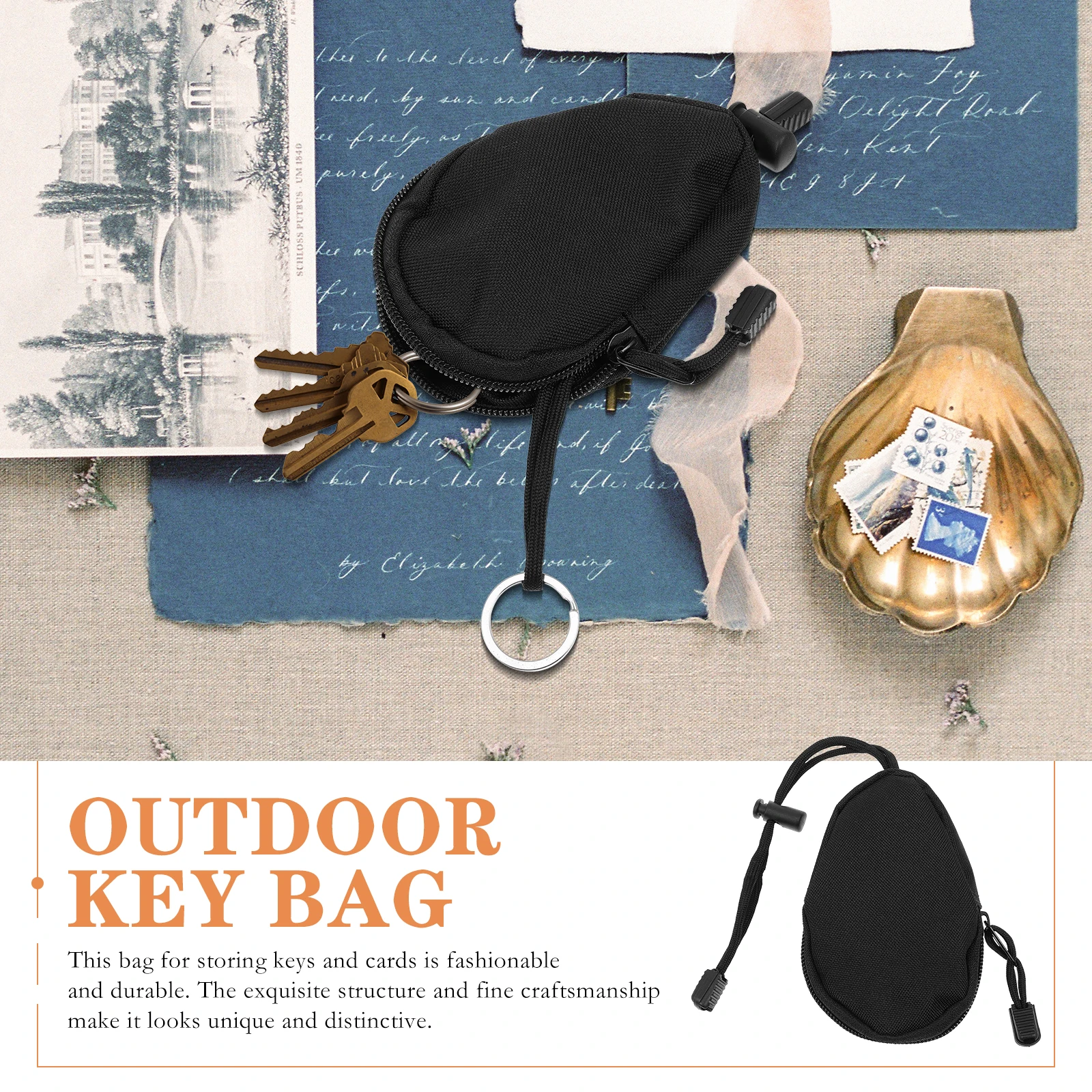 

Outdoor Key Bag Coin Purse Portable Storage Cash Oxford Fabric Pouch Travel