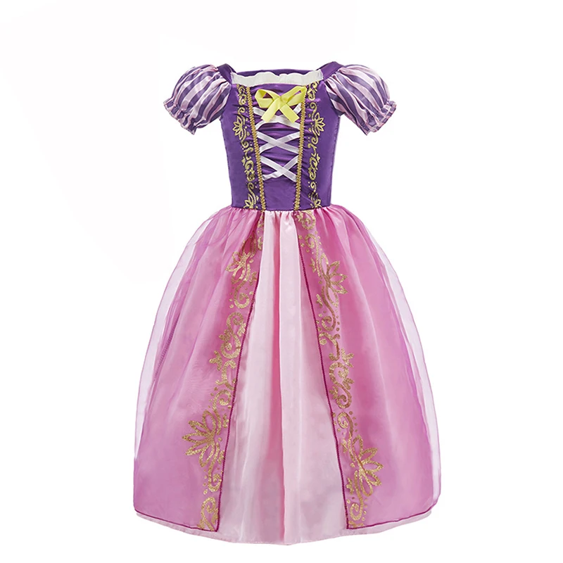Girls Rapunzel Belle Snow White Princess Costume Children Cospaly Party Vestidos Birthday Carnival Dress Up Cinderella Disguise