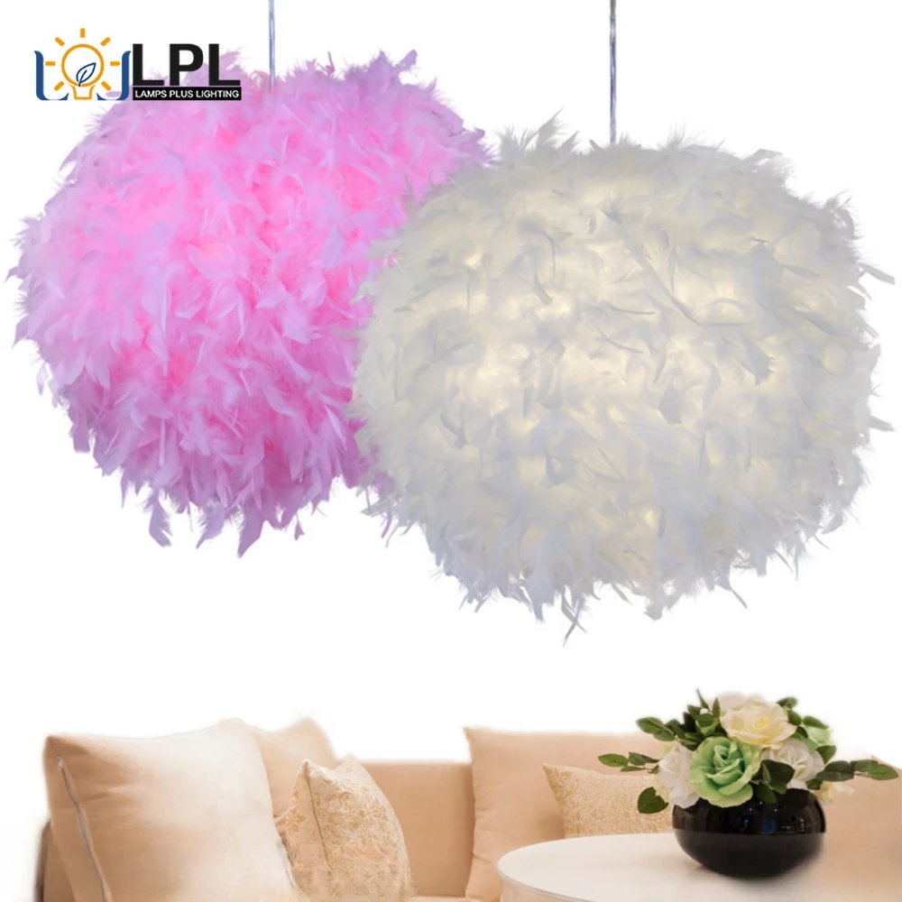 

Modern Feather Pendant Lights LED Pendant Lamp Bedroom Decor Living Room Bedside Droplight Decoration Restaurant Hanging Lamps