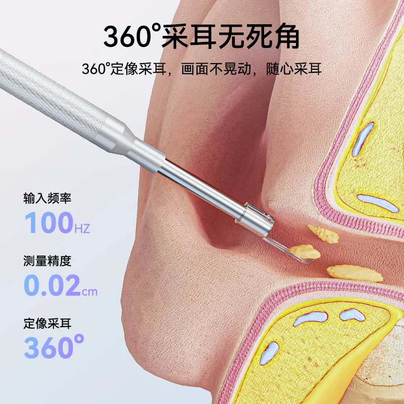 4.3Inch Monitor 2MP 1080P 3.9MM  Earscope Cleaner Ear Wax Removal USB Otoscope Earpick Endoscope Camera