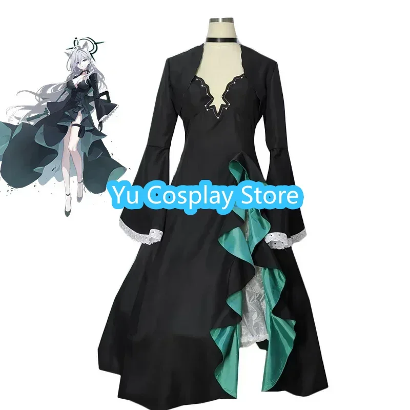 Sunaokami Shiroko Dress Game Blue Archive Cosplay Costume Cute Party Suit Halloween Carnival Uniforms Anime Clothing Custom Made