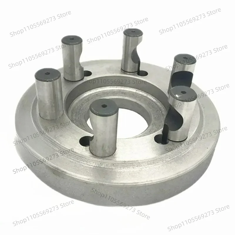 LH07 D-type D6 D8 D11 Lathe Three-jaw Chuck Flange Connection Transition Plate Semi-cylindrical Tie Rod Screw with Screws