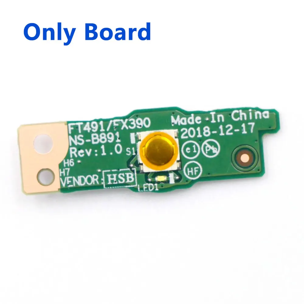 لينوفو ثينك باد X390 X395 T490S T495S ET491 محمول زر الطاقة مجلس كابل التبديل إصلاح الملحقات NS-B891 01YN272