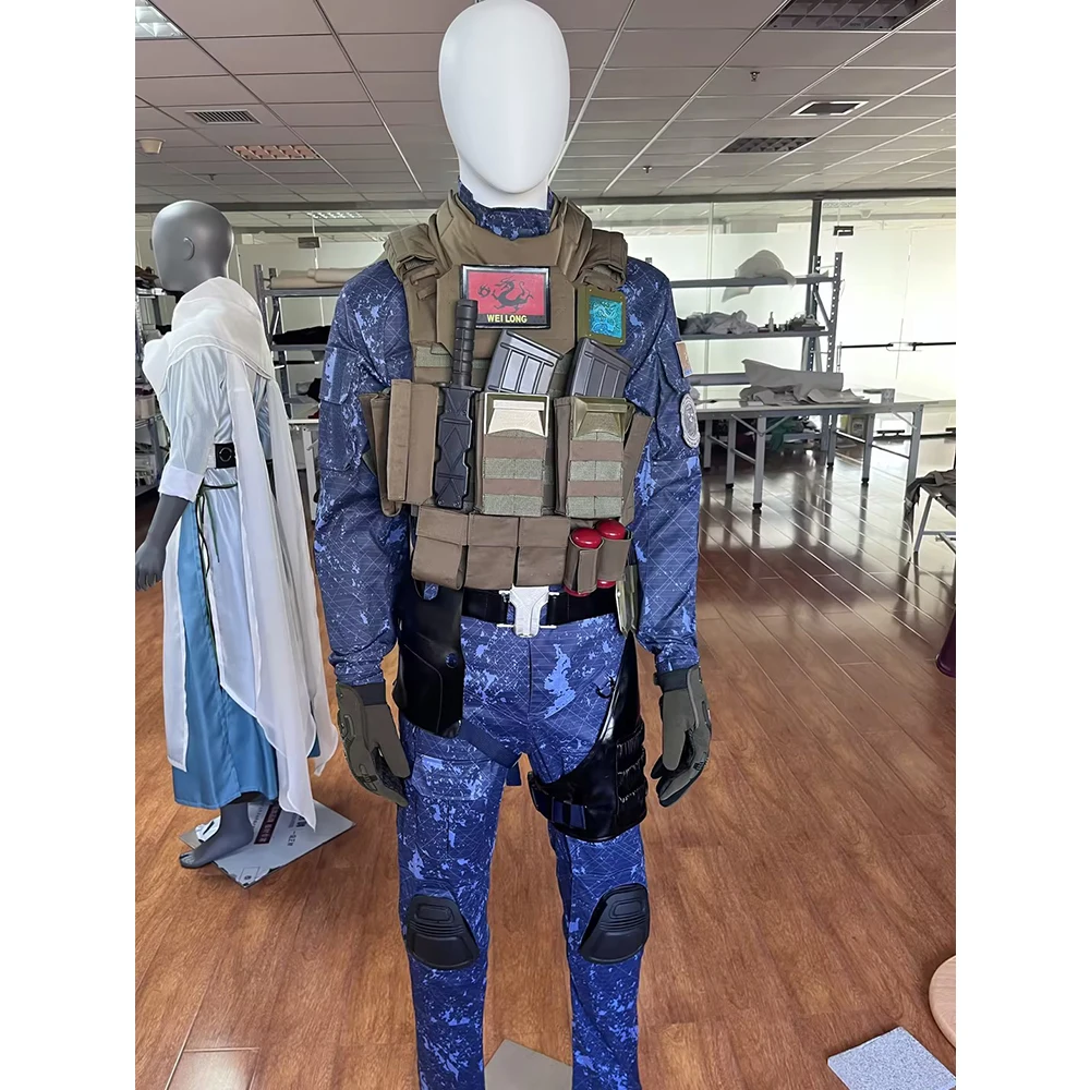 

Data Force:Hawk Ops Cosplay Weilong Costume First-person Shooter Outfit with Vest
