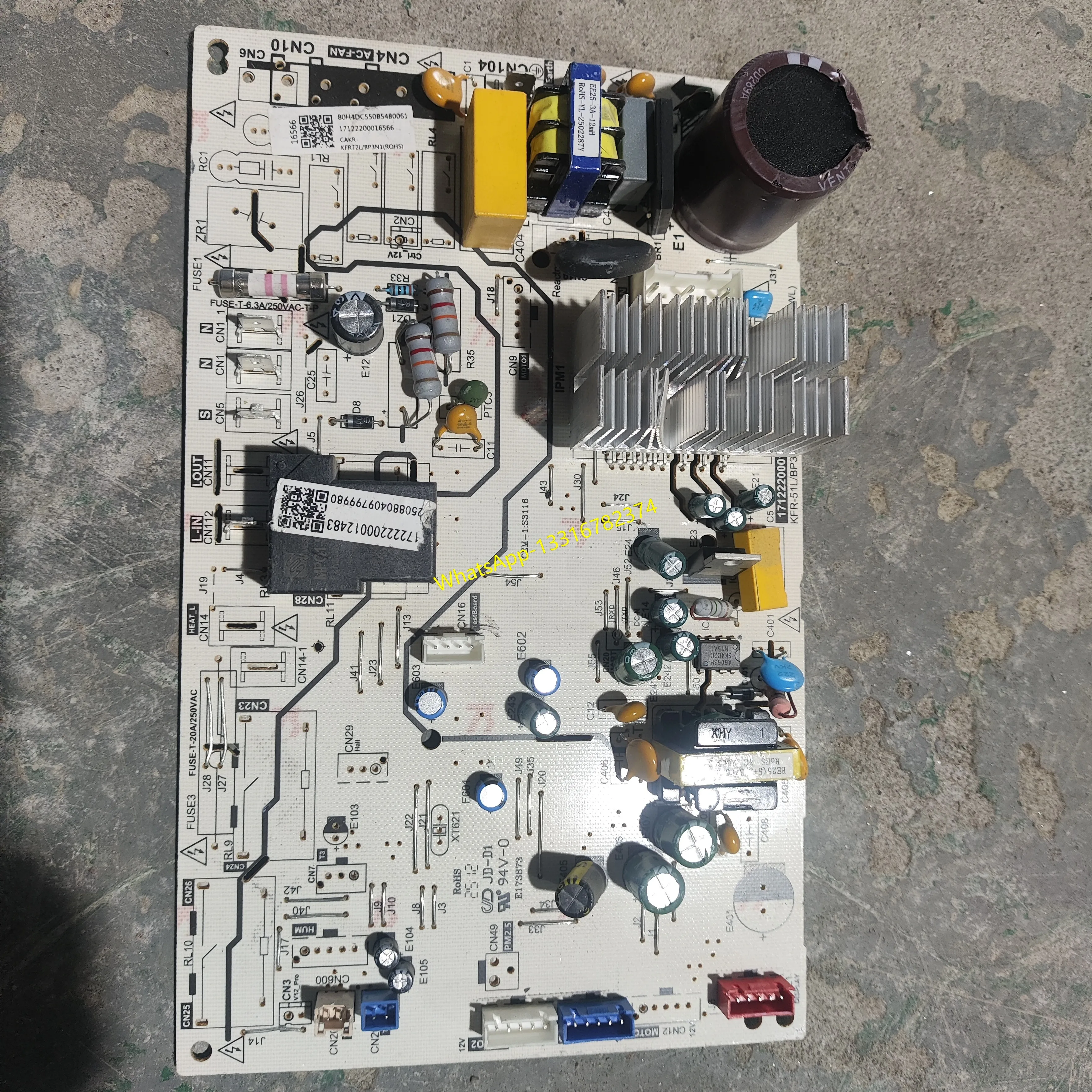 17122200016566 is suitable for second-hand dismantling parts of Midea air conditioning indo CAKR-KFR72L/B3N1(ROHS)