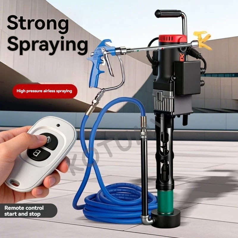 Multifunctional 2800W Airless Sprayer, High-Pressure Electric Spray Gun, Putty, Coating, Cement Grouting Machine 15L 220V 110V
