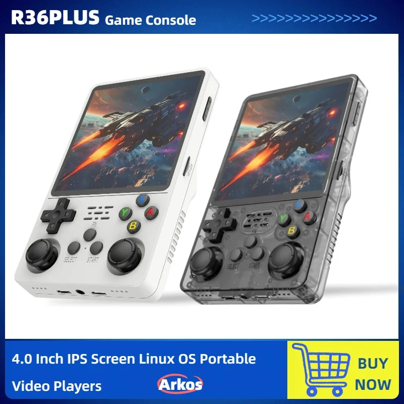 

Большой экран R36PLUS ARK OS Система с открытым исходным кодом Ретро Портативная игровая консоль 4-дюймовый IPS-экран 720*720 Встроенный Wi-Fi Подарок для детей