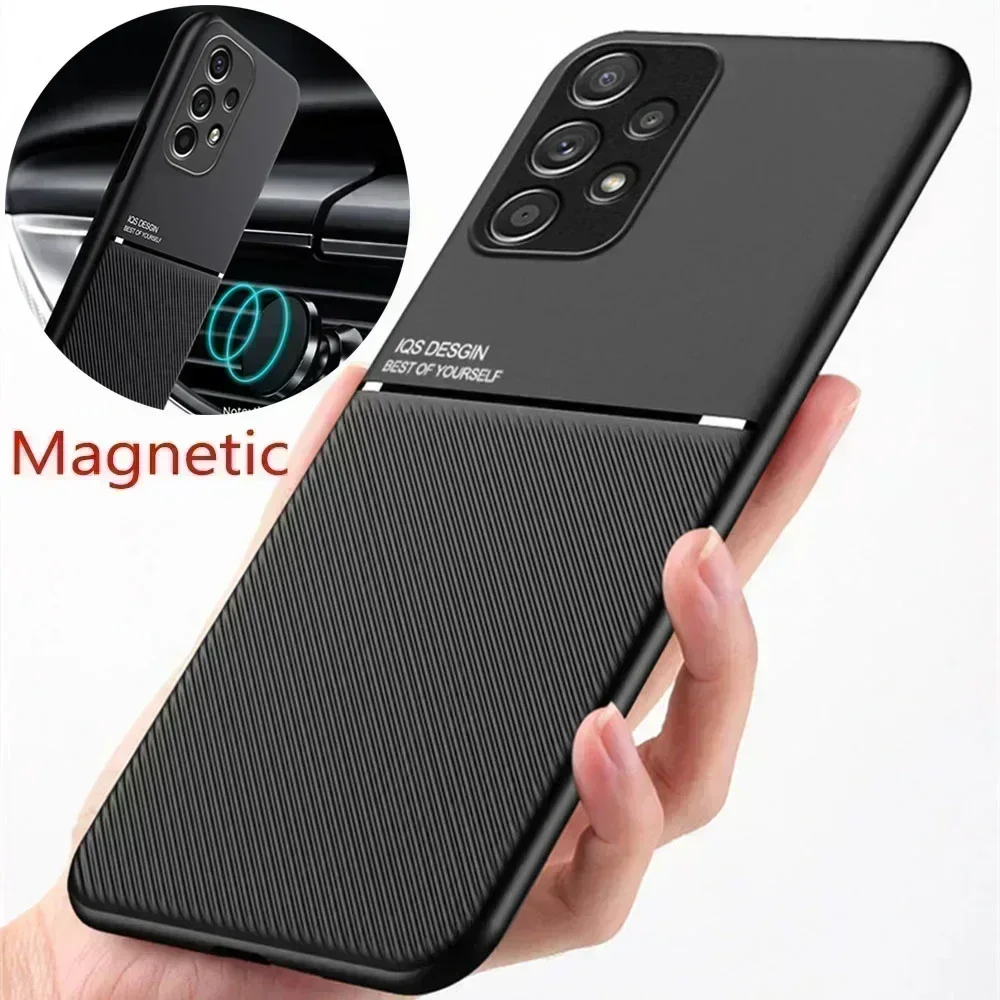 

Magnetic Holder Car Phone Case For Samsung Galaxy A53 A54 5G A34 A14 A52s A51 A52 A71 A13 A12 A23 A73 A72 A24 A50 A33 A32 Cover