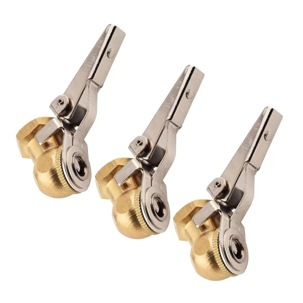 3 Pieces Female Thread Car Tire Air Chuck Tyre Hose Tools Clip Fittings