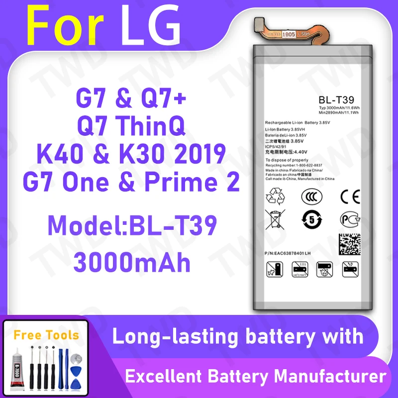 100% New 3000Mah BL…