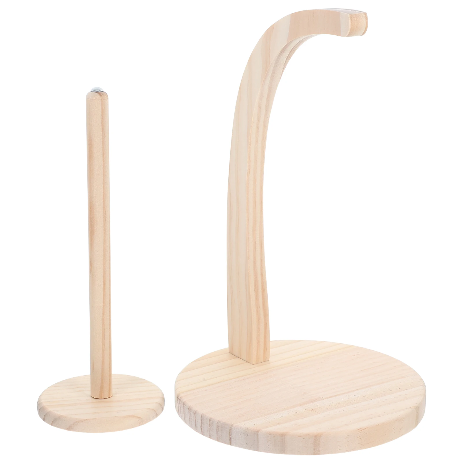 

Wooden Yarn Spool Holder Rotatable Beige Dispenser Knitting Crocheting Embroidery Thread Spool Rack ganizer Storage Sewing