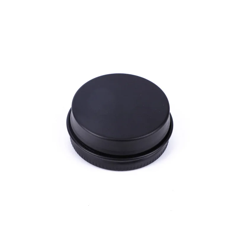 300pcs 15ml Matt Black Aluminum Tins with Lid Empty Cosmetic Face Cream Jar Lip Balm Makeup Sample Container