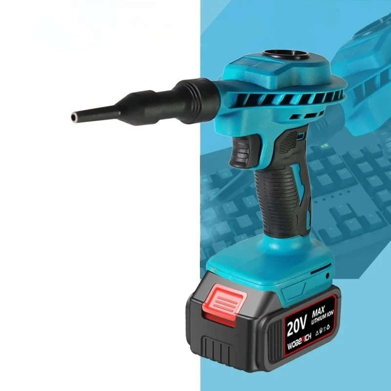 【 Быстрая доставка】Беспроводной вентилятор воздуха, пылесос со сжатым воздухом, перезаряжаемый надувной вакуумный вентилятор, электроинструменты для пыли и воздуха