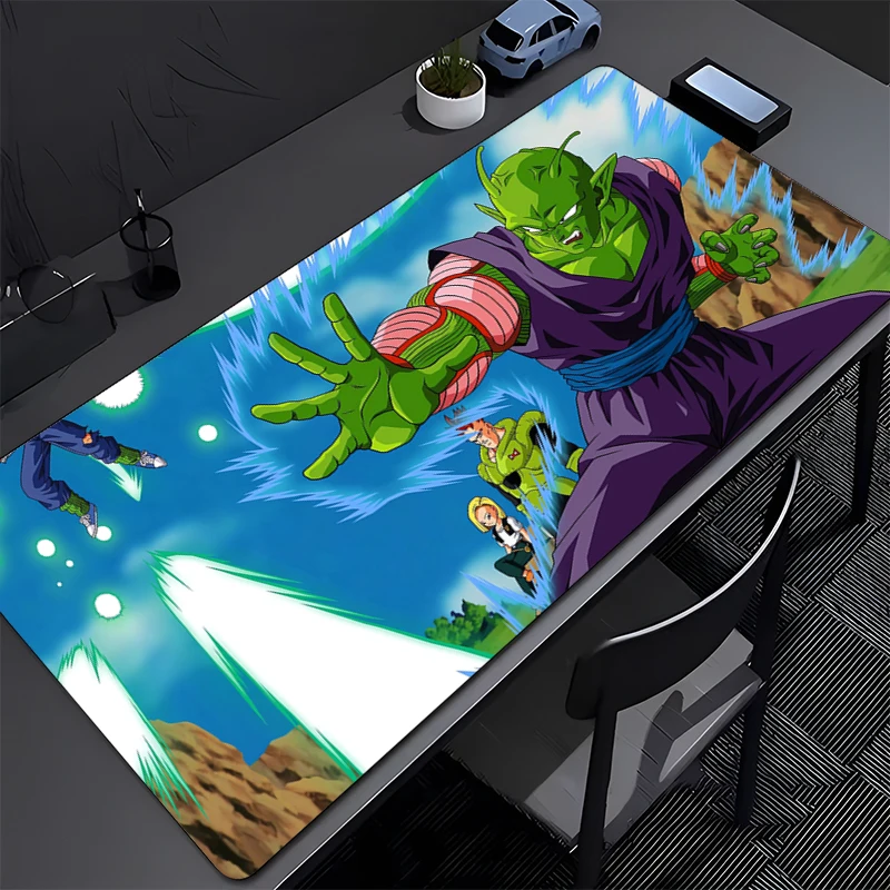 Dragon Ball Piccolo Gaming Mousepad อะนิเมะแผ่นรองเม้าส์สํานักงาน Gamer เมาส์คอมพิวเตอร์ Pad HD พิมพ์โต๊ะ PC HD อะนิเมะขนาดใหญ่ Mousepad