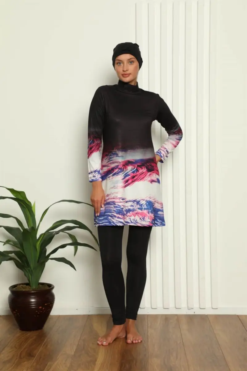 Moda linha completa hijab digital estampado maiô 31042