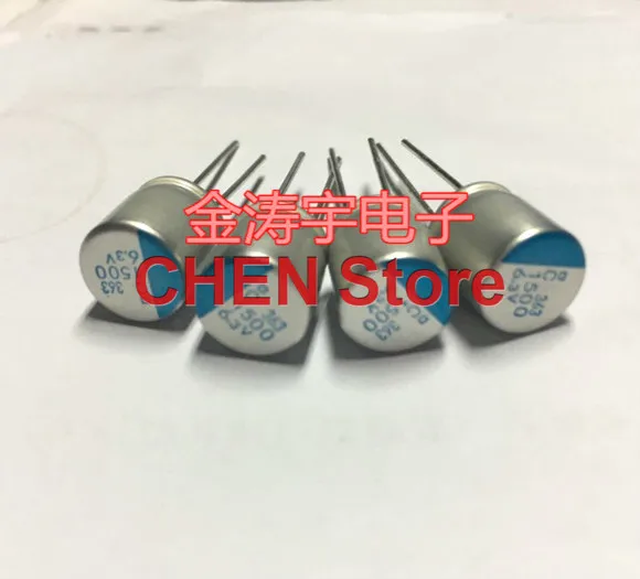 50PCS NIPPON PSC 6.3V1500UF 10X12MM Motherboard Solid Polymer Capacitor psc 1500UF 6.3V CHEMI-CON Aluminum shell electrolysis