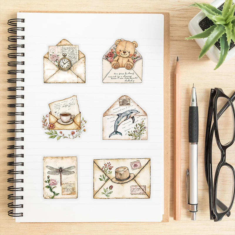 50 قطعة المغلف الرجعية الكتابة على الجدران ملصقات تذكارية حفلة دراجة نارية الغيتار المحمول الثلاجة الهاتف مذكرات جماليات الزخرفية الشارات