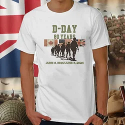 D-Day T Shirt 1944-2024 D Day Tshirt Remembrance Day T-shirt Lest We Forget Tshirt Gift Unisex T-shirt Summer Short Sleeve Shirt