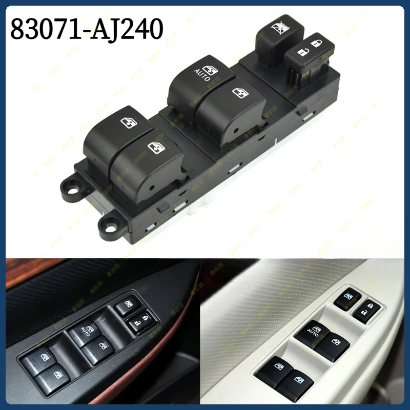 

83071-AJ240 для Subaru Outback 2013-2015, передняя левая главная кнопка управления стеклоподъемником 83071AJ240, автозапчасти