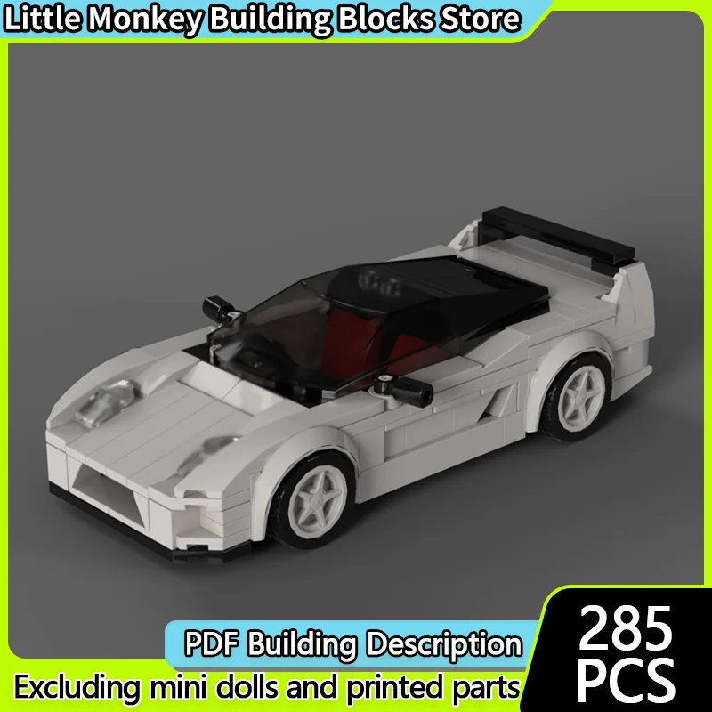 

Speed Racing Car Model MOC Building Bricks NSX-R NA2 Supercar Modular Technology Children Holiday Gifts Assemble Toys Suit