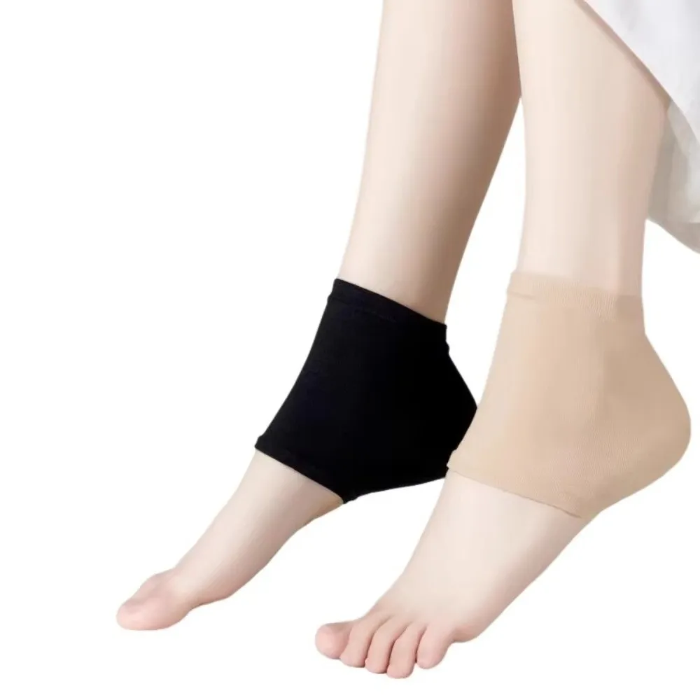 1 par remover a pele morta silicone calcanhar capa protetora anti rachaduras reutilizáveis silicone hidratante meias gel hidratante