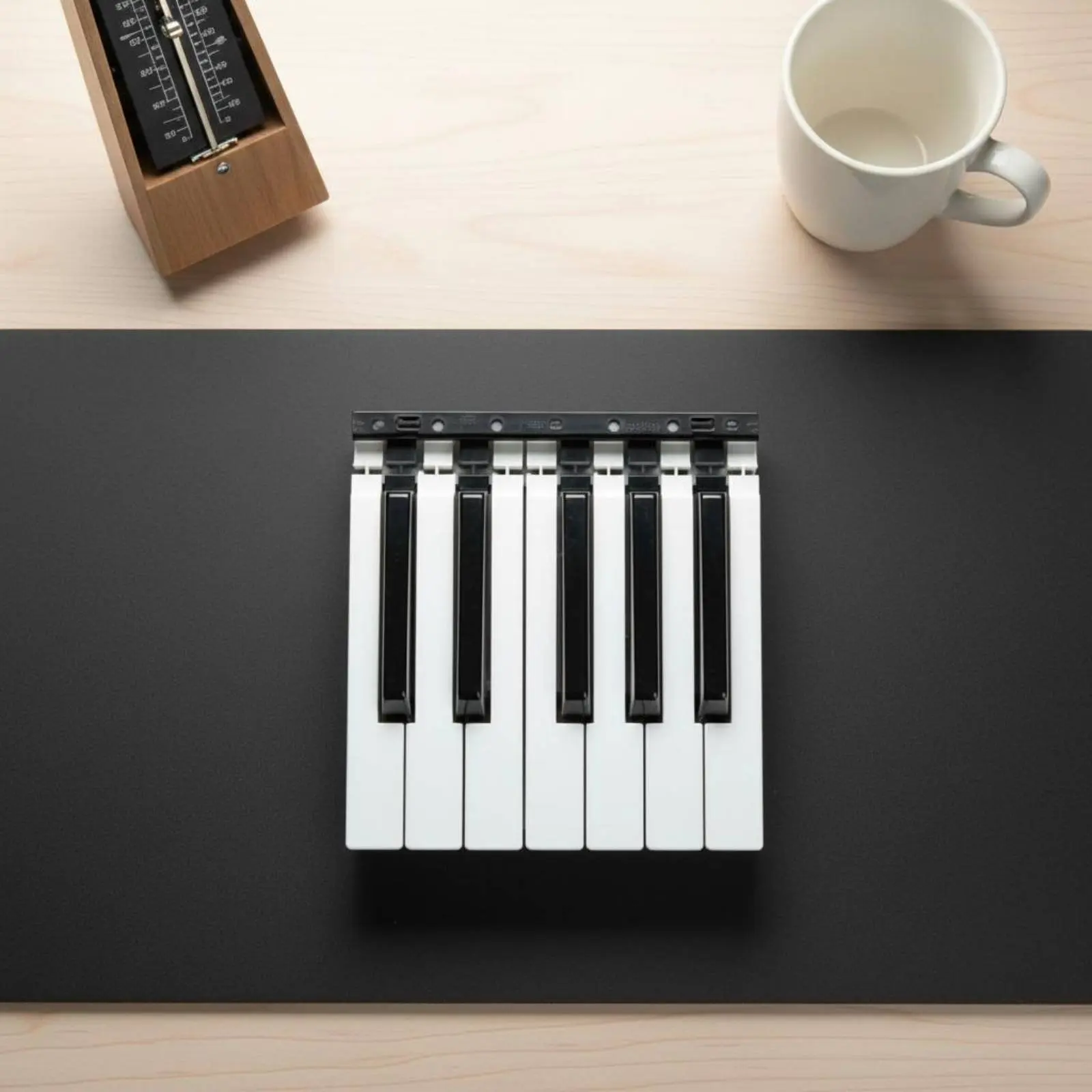 

Electronic Keyboard Keys Long-Lasting Black and White Key Set Replacement Piano Keys Wear-Resistant Piano Keytop