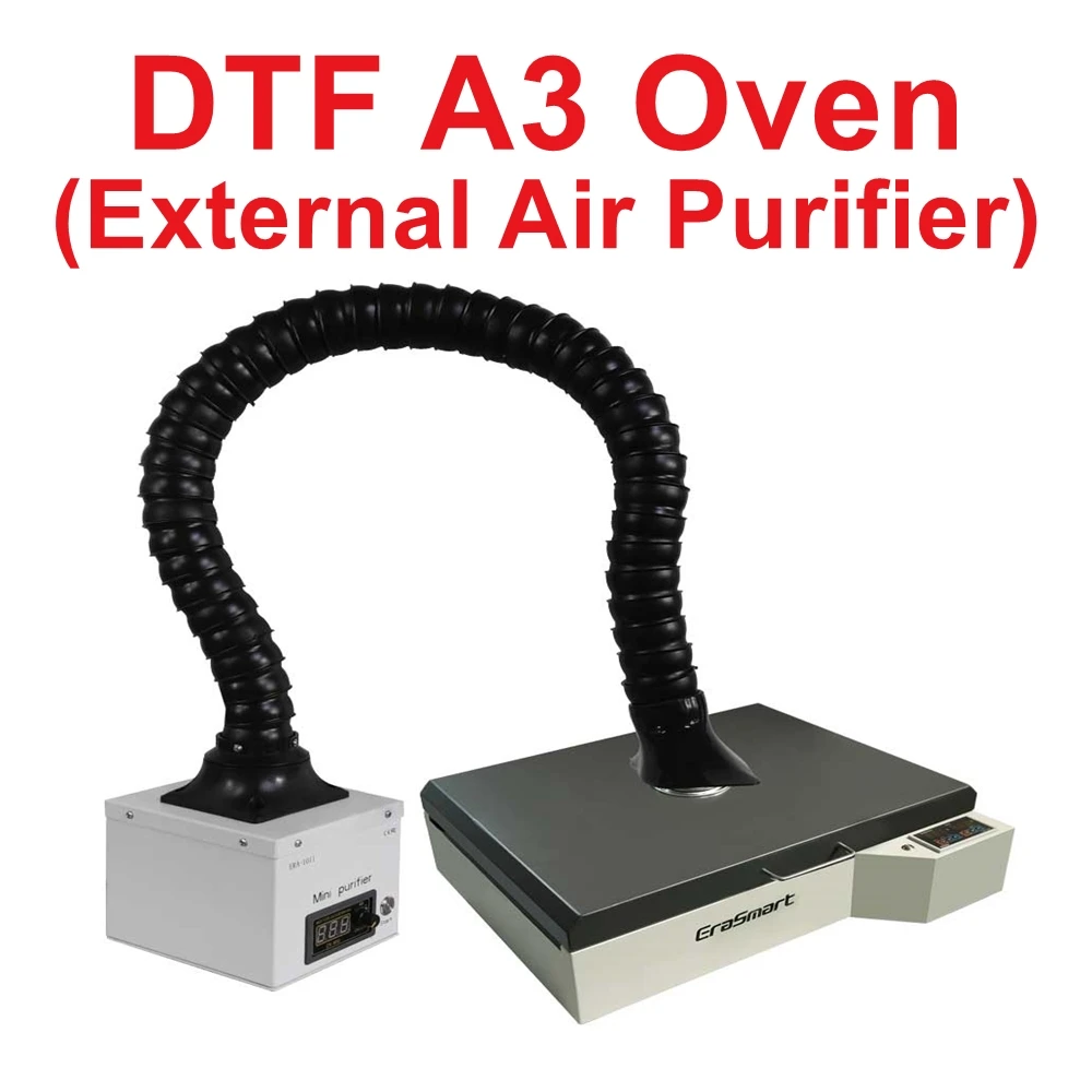 350x500 مللي متر فرن طابعة نقل الحرارة الحرارية المدمج في التدخين A3 DTF فيلم التدفئة ختم جهاز لأدوات طباعة تي شيرت