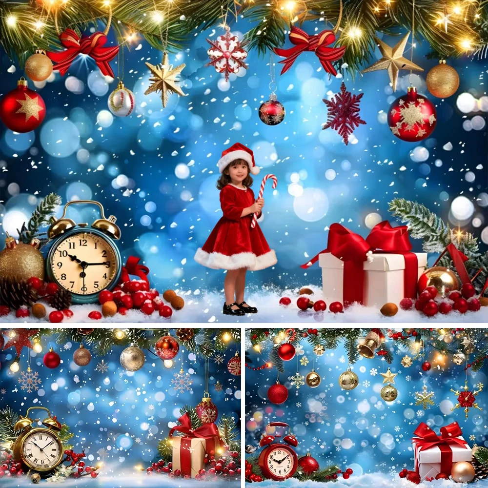 inverno-azul-floco-de-neve-bokeh-fotografia-fundo-glitter-presente-de-natal-bola-familia-bebe-retrato-pano-de-fundo-decoracoes-de-natal