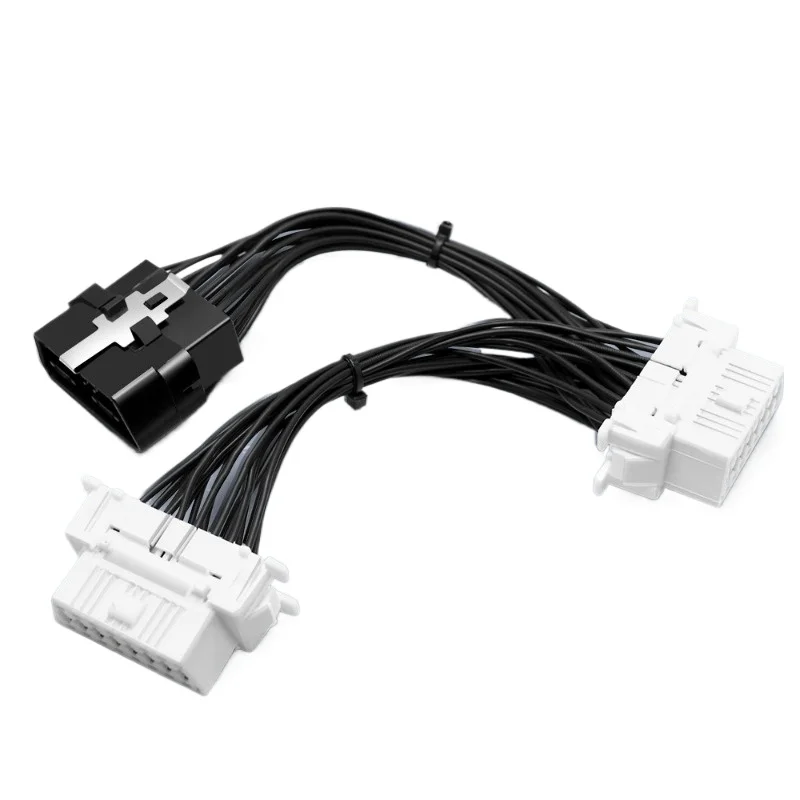 Car Obd 2 Wiring Harnesses Interface Expansion 1/3 Conversion Line Multiple OBD Devices for Toyota for BYD for Honda