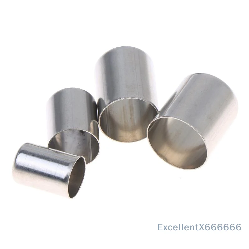 20Pcs Tight Seal Stainless Steel Hose Crimp Sleeves Agriculture Spray Pipe Crimp Connector for Agricultural Irrigation