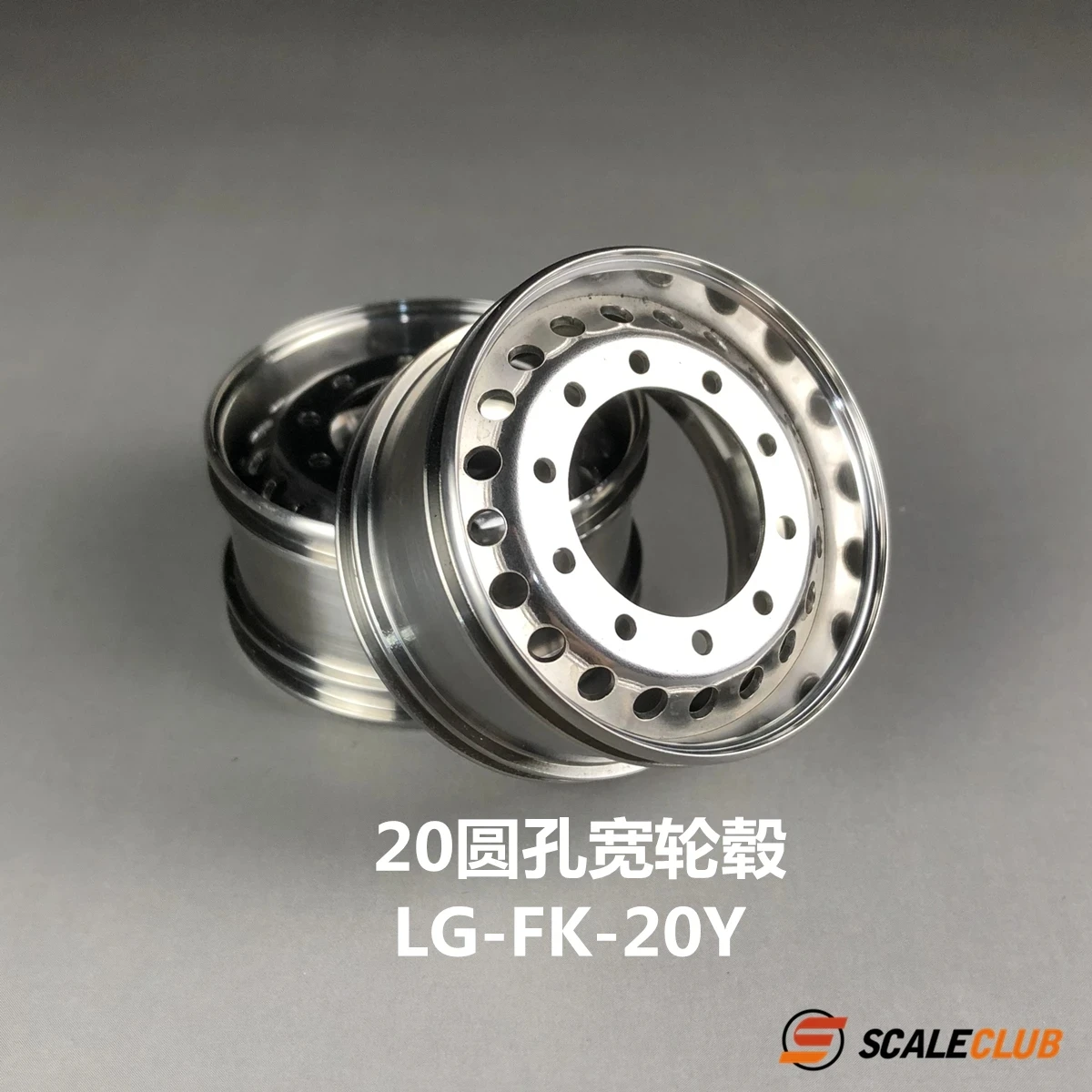 Scaleclub Model 1/14 20 Round Hole Hub  For Tamiya Rc Truck Trailer Tipper For Scania Man Actros Volvo Car Parts